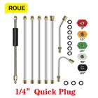 Набор удлинителей для мойки высокого давления, удлинитель 14 дюйма, быстрое соединение с 5 наконечниками сопла, изогнутый стержень 4000 фунтов на квадратный дюйм