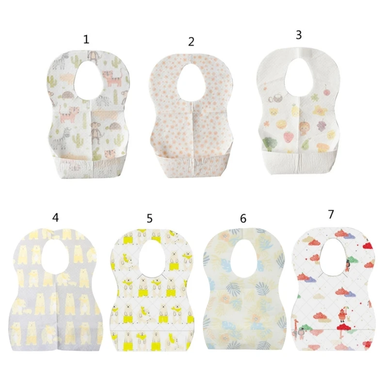 

Baby Disposable Bib Fit Newborn Skin-friendly Eatting Apron for Toddler Portable DropShipping