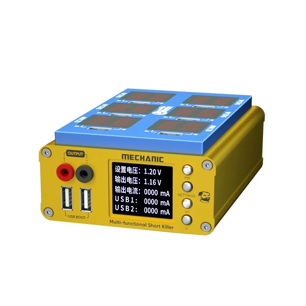 

Многофункциональный детектор замыкания MECHANIC iShort Max 3 в 1, с 6 портами и функцией быстрой зарядки