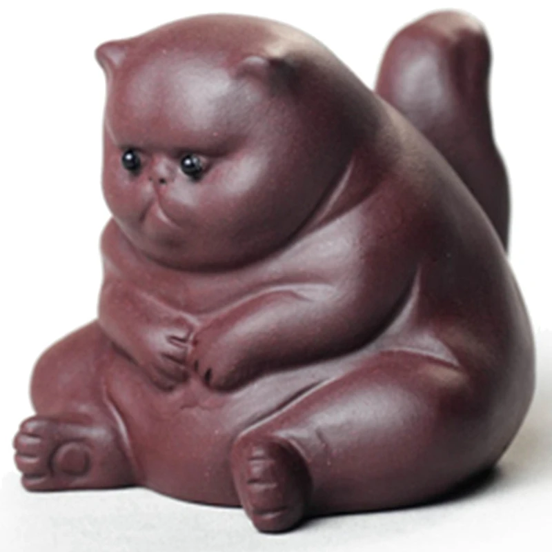 

Чайный питомец злый недовольный питомец Статуэтка Милая кунг-фу Чайные Аксессуары Украшение для чайного стола чайная будка