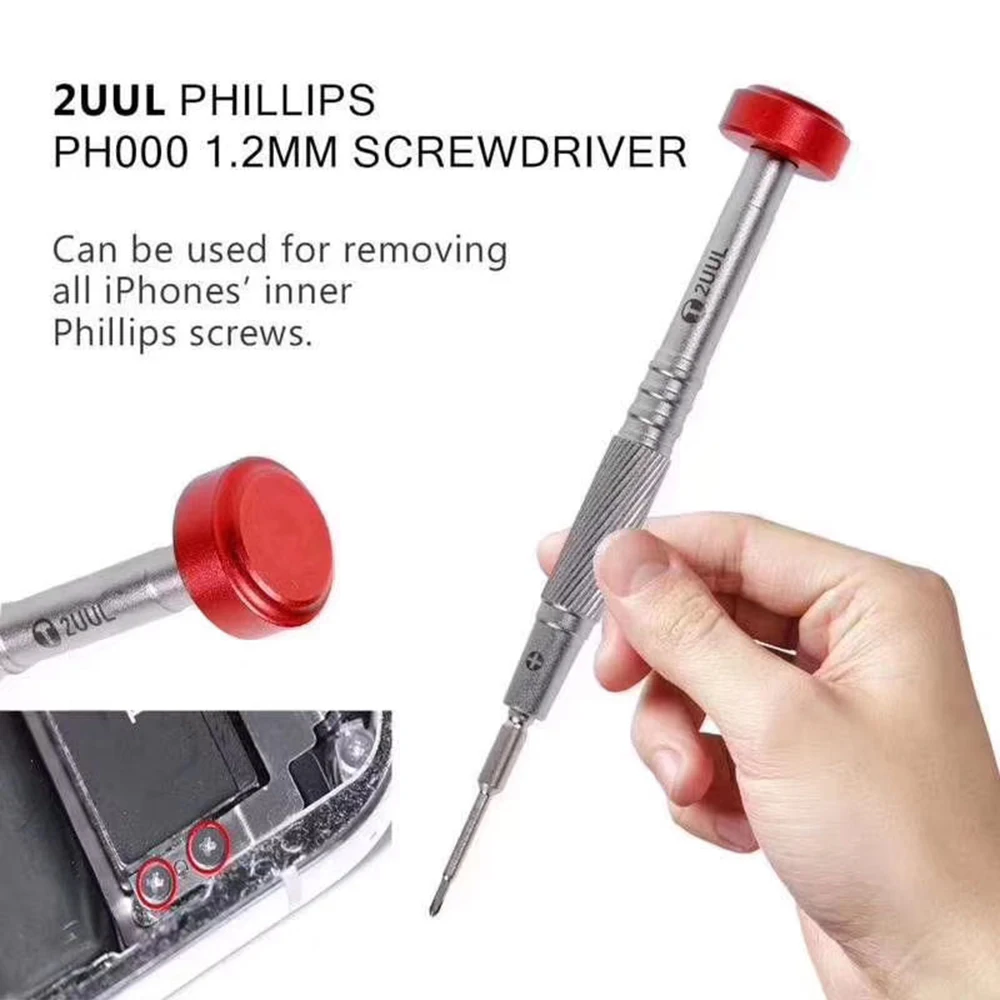 2UUL Точная Магнитная отвертка 5 точек 0 8 выпуклый крест шестигранник T2 Phillips 1