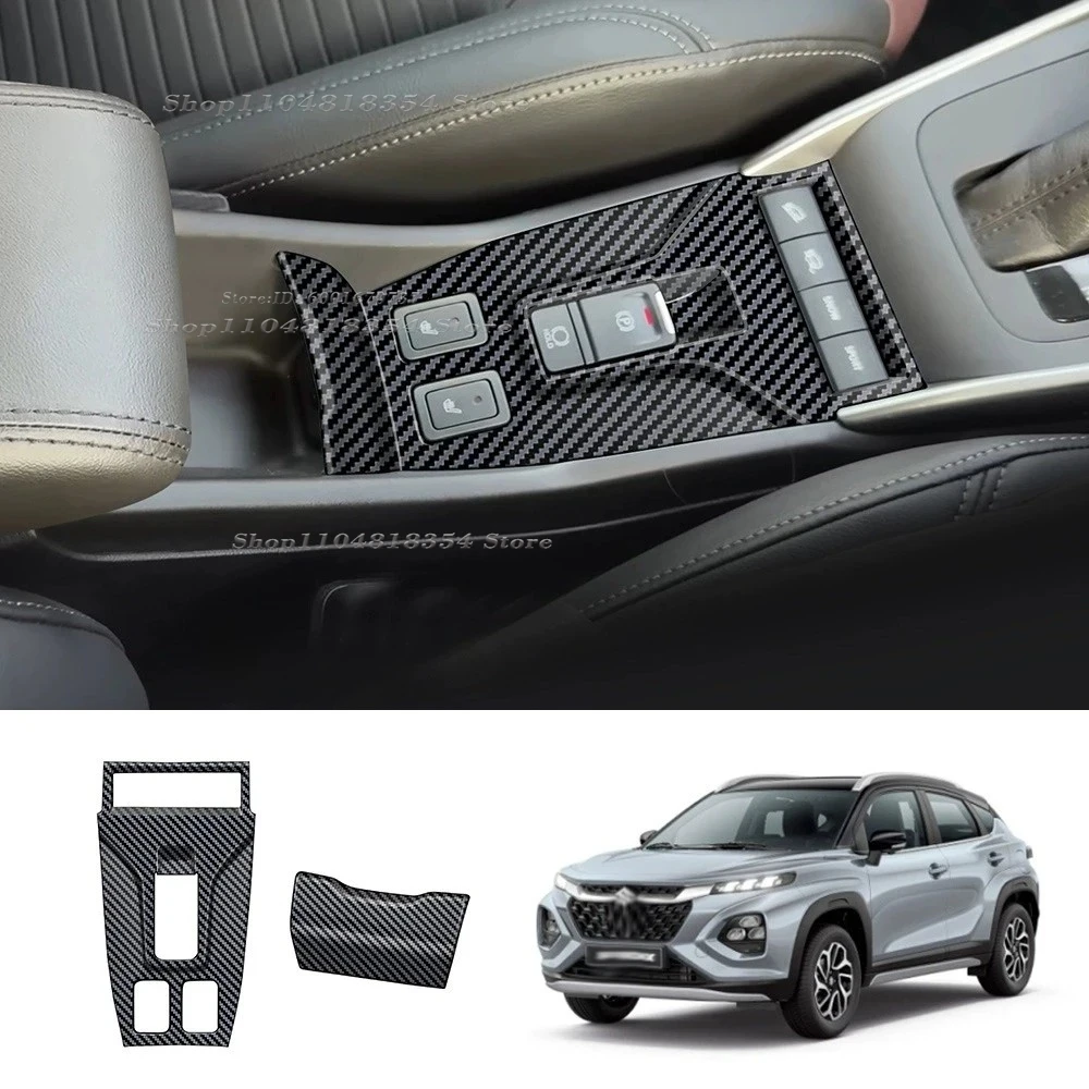 Для Suzuki Fronx WDB3S WEB3S 2025 2026, черный ABS, центральная консоль автомобиля, ручной тормоз, панель переключения передач, кнопка, накладка, аксессуары (art.: 3920cfda419d3) - 3920cfda419d3