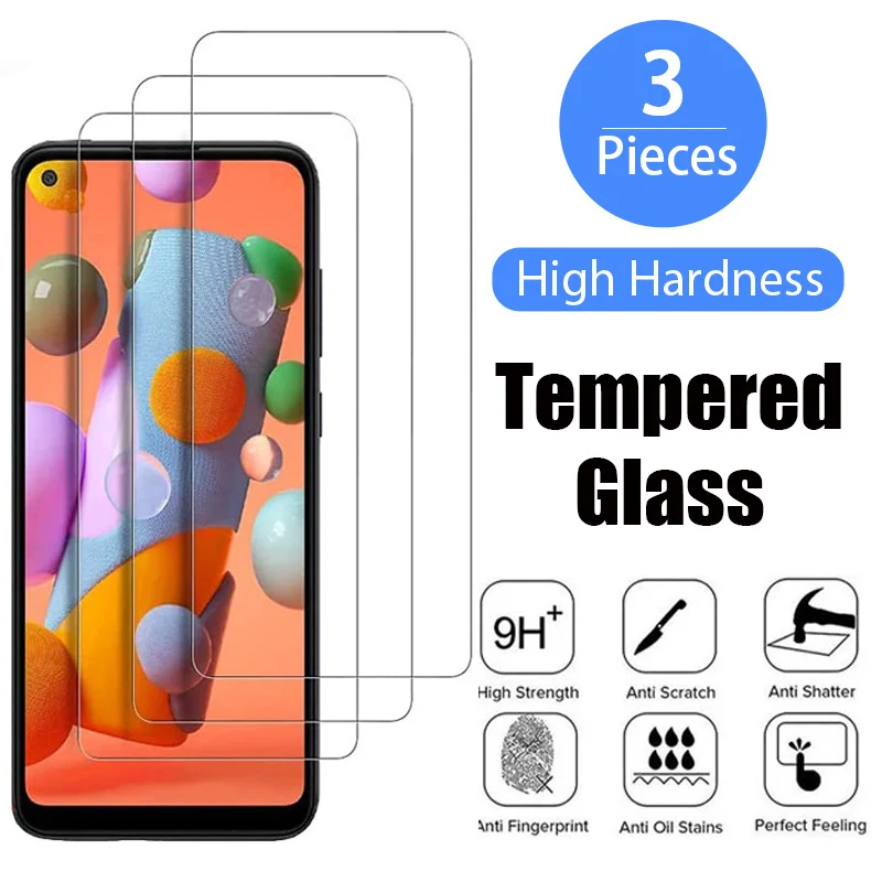 

Защитное стекло для Samsung Galaxy S20 S21 FE 3 шт., пленка для экрана Galaxy A34, A54, A52, A72, A21S, A31, A50, M51, M31, M21, стекло