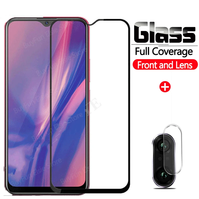 

2 in 1 Camera Protector Glass Film For VIVO Y11 2019 Screen Protector Glas For VIVO Y 11 2019 6.35'' Protective Lens Glass