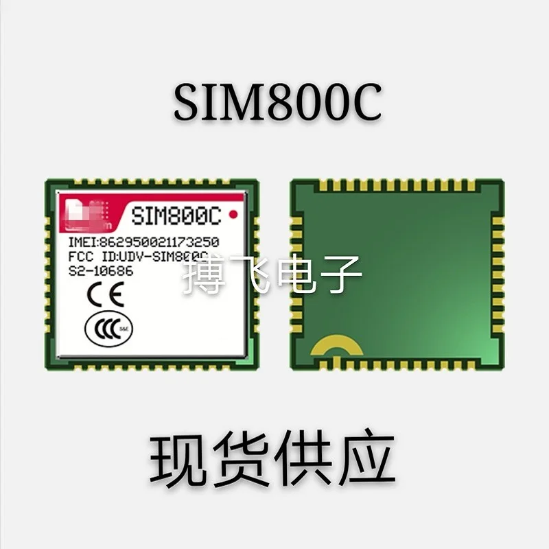 

SIM800C Four Frequency GPRS/GSM Bluetooth Module, Voice SMS Data Transmission, Stock