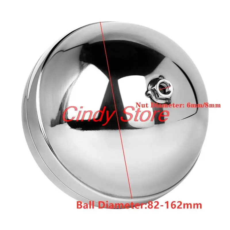 

1pcs High quality SS 201 304 float valve ball 82mm/93mm/100mm/104/109/116/130/145/162mm stainless steel ball repair parts