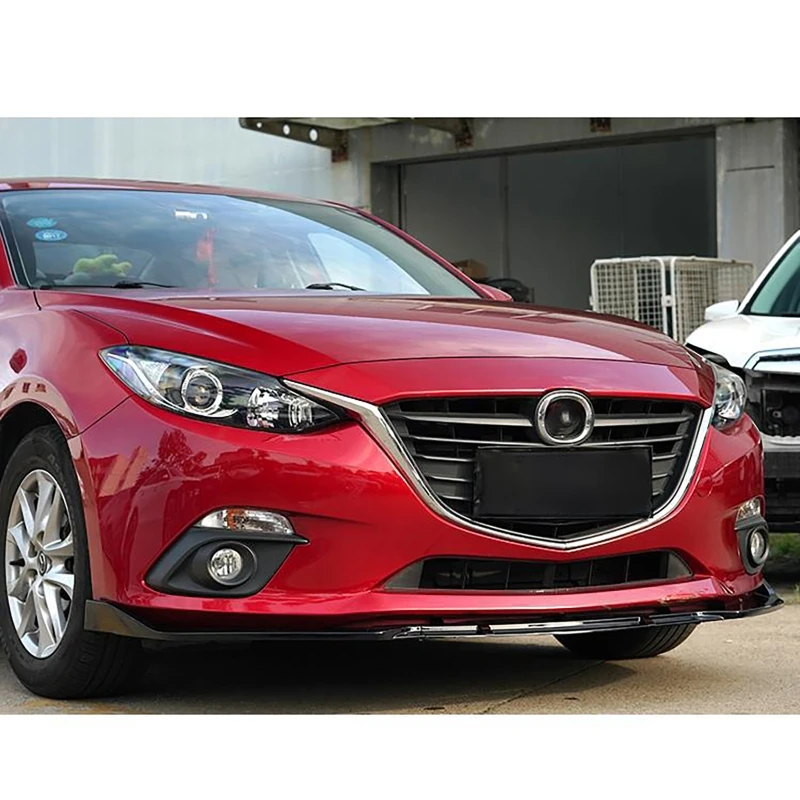 3 шт. глянцевый черный бампер для Mazda Axela 2014-2018