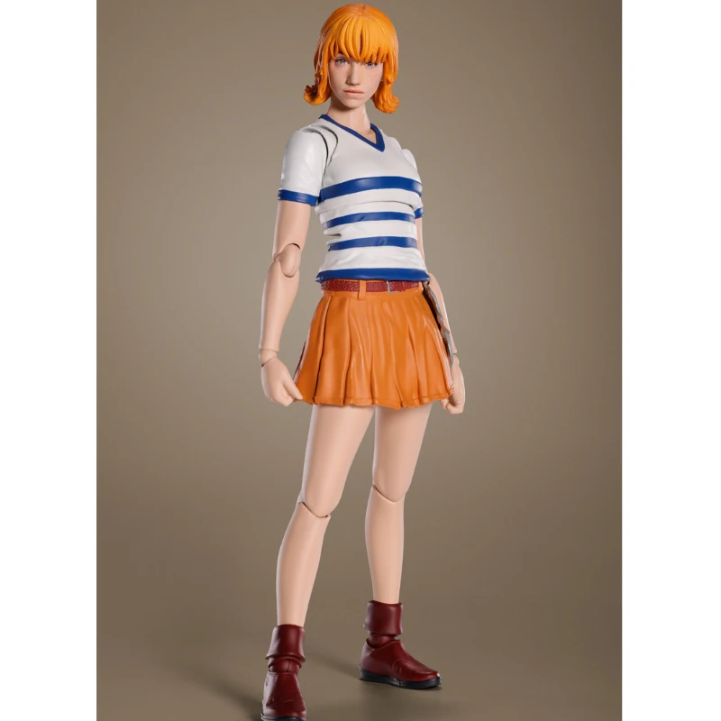 В наличии оригинальные Bandai One Piece SHF Nami фигурки анимации игрушки подарки модель