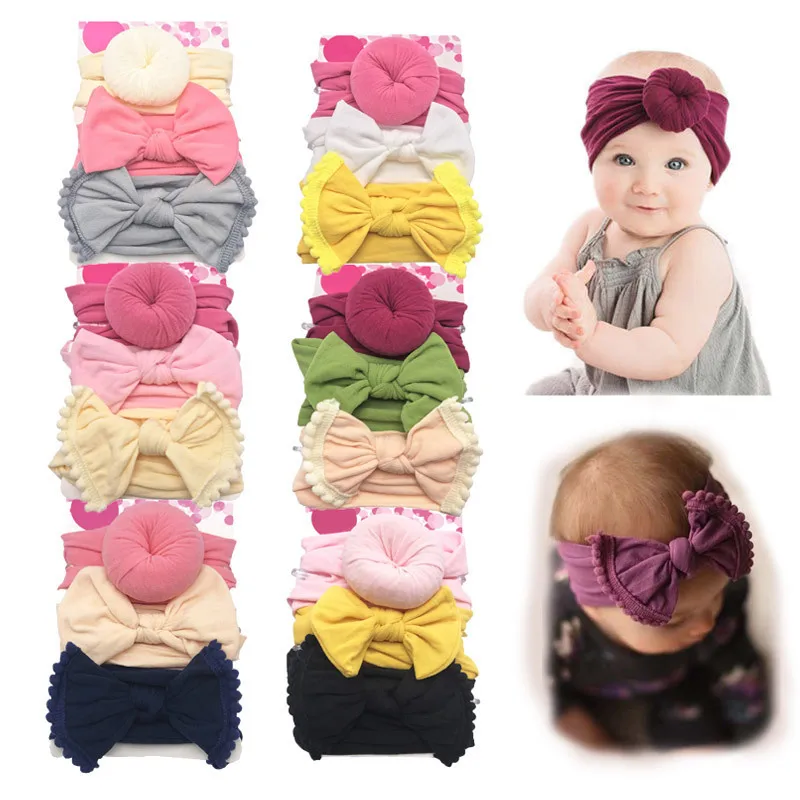 

3Pcs/Set Baby Girl Headband Summer Spring Kids Headwear Infant Girls Bow Baby Hair Clips Baby Hair Accessories Girls -40