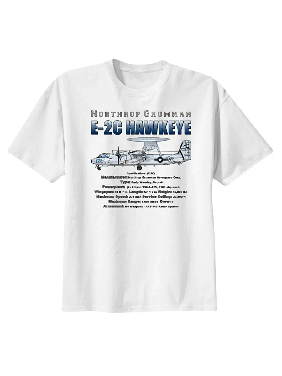 Футболка E-2C с ранним предупреждением и контролем самолета Hawkeye. Мужская футболка