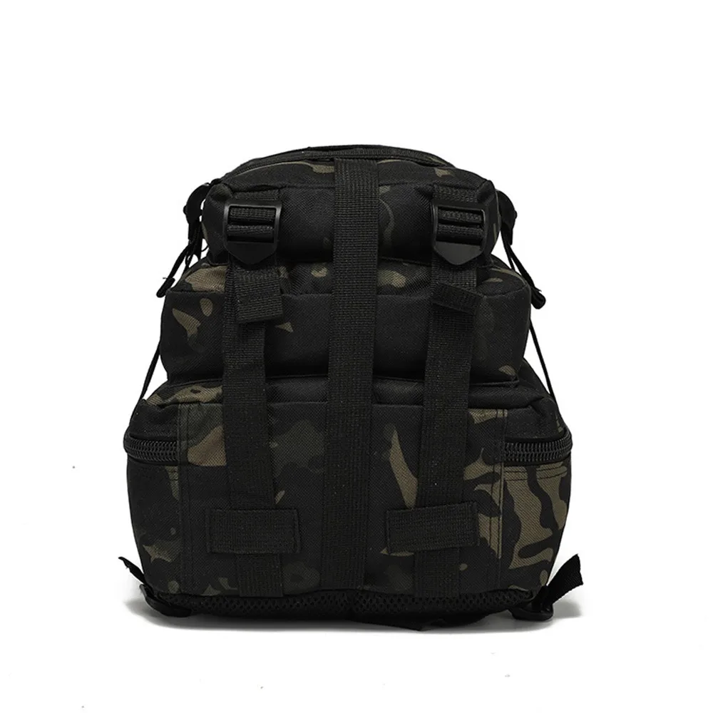 30L Military Tactical Sport Camping Hiking Bag Oxford Nylon Backpack  Climb,Black Camo