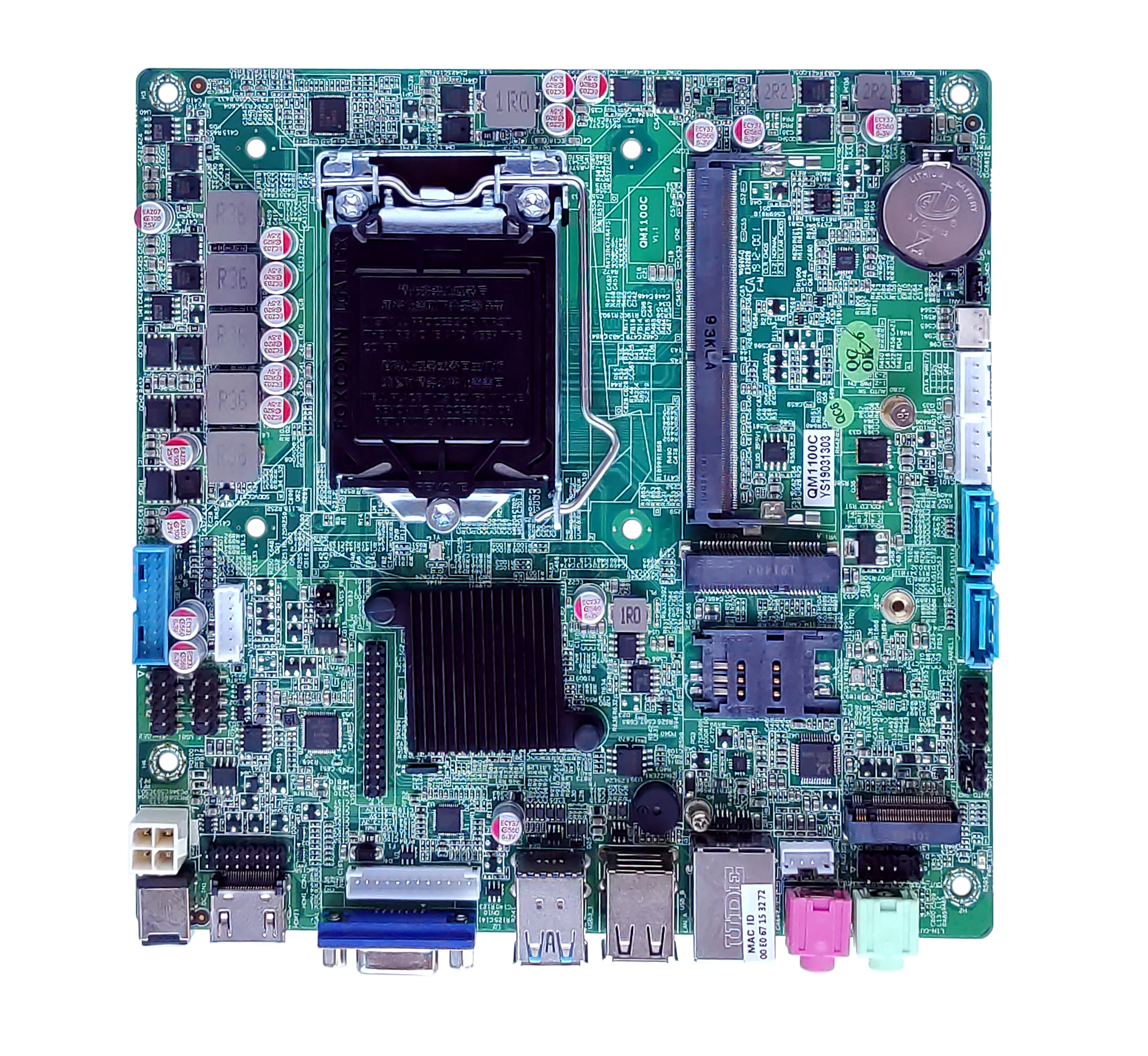 Фото Материнская плата ELSKY QM1100C с поддержкой платформ Skylake 6-го и Kabylake 7-го поколений, сокет 1151, процессоры I3 I5 I7 №1