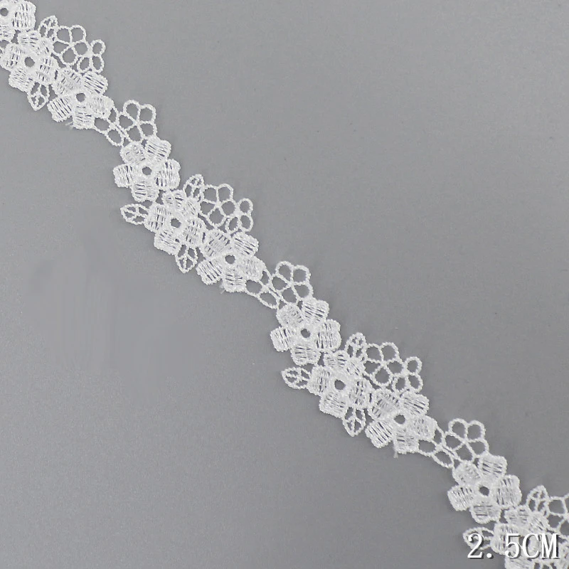 

120 ярдов, белая кружевная отделка для шитья свадебного платья, женский воротник, аксессуары из ленты