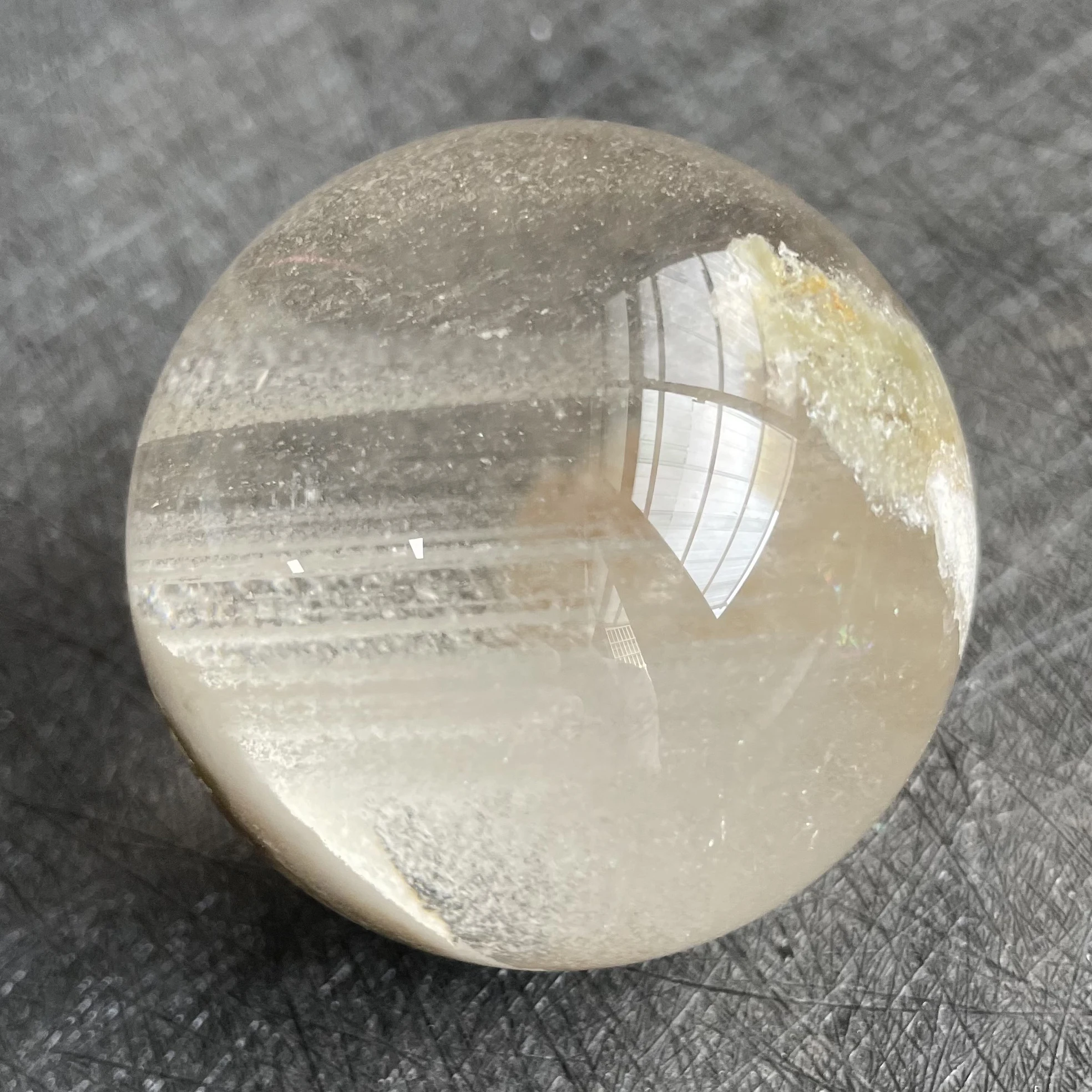 185 г натуральный хрустальный шар зеленая фантомная Сфера камень для украшения