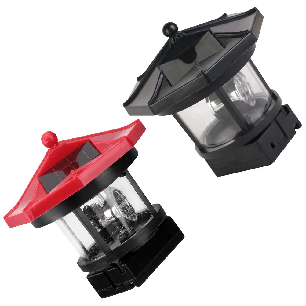 

2Pcs Garden Solar Lighthouse Yard Lawn Solar Light Rotatable Solar Lamp Solar Powered Garden Lamp