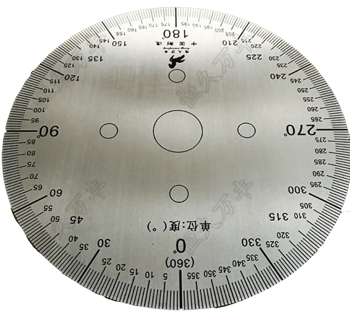 

Outer diameter: 100mm Dial Stainless Steel Angle Dial Circular Indexing Depth Scale 100 # 0 # 2
