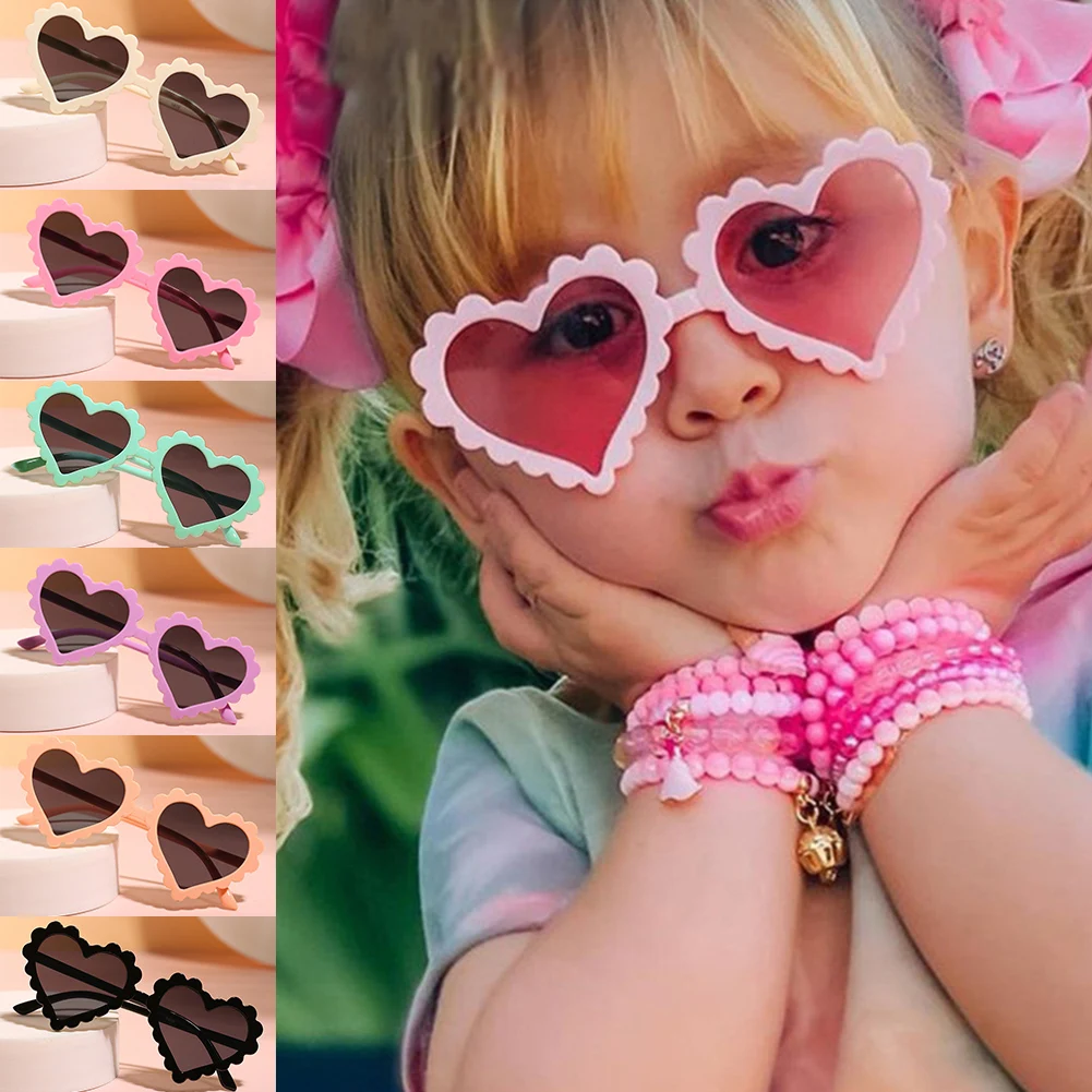 

Kids Sunglasses Metal Frame Heart Children Sun Glasses Fashion Gilrs Outdoor Goggles Party Eyewear Cute Style Eyeglasses