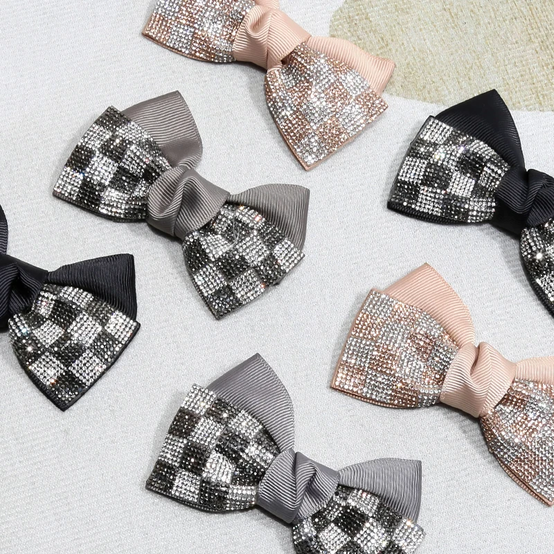 Bow Rhinestones Decorative Shoes Flowers Handmade DIY Self-adhesive High Heel Buckle Single Shoes Wedding Shoes Accessories