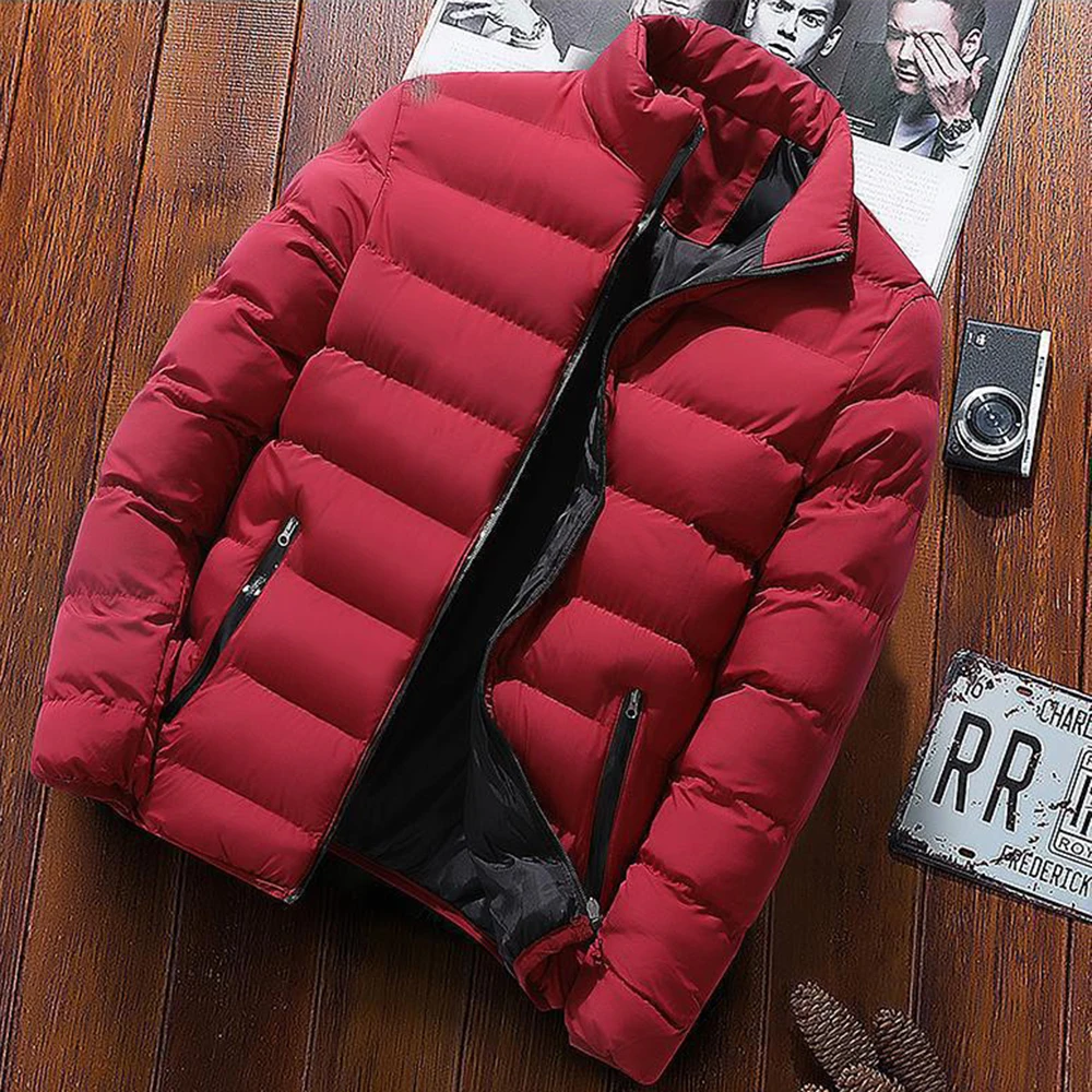 Covrlge Men's Padded Thick Loose Casual Padded Jacket Tide Brand Winter Versatile Handsome Warm Padded Padded Clothes MWM135