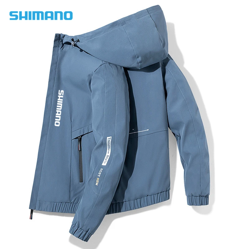 

Spring Autumn Shimano Fishing Clothes Thin Casual Hooded Daiwa Jacket Fishing Wear Male Outdoor Sports Hiking Fishing Clothing