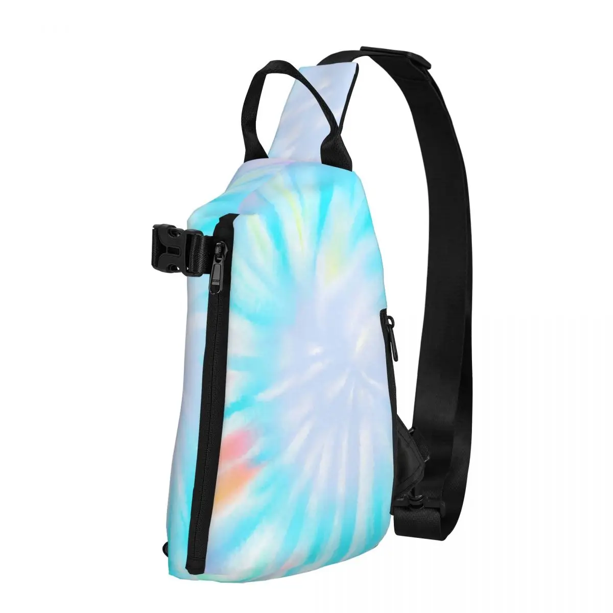 

Pastel Tie Dye Chest Bags Women Colorful Print Print Shoulder Bag Streetwear High School Small Bag Trekking Outdoor Sling Bags