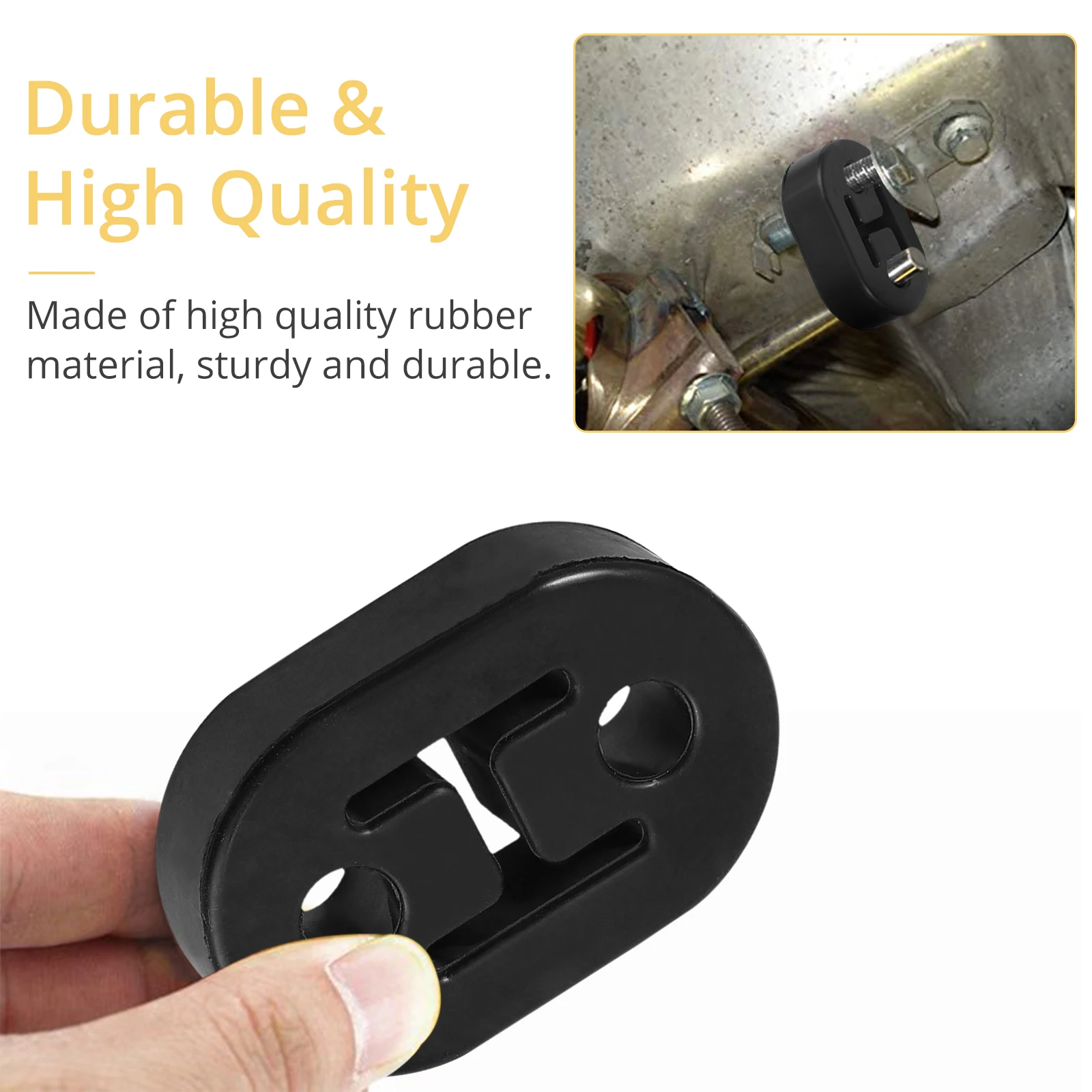 4 шт. универсальные автомобильные держатели для выхлопной трубы 11 мм 2 отверстия |