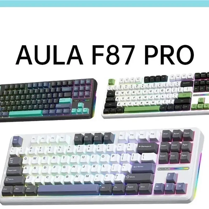 Клавиатура игровая механическая 3 режима 2 4 ГГц/USB/Bluetooth 87 клавиш
