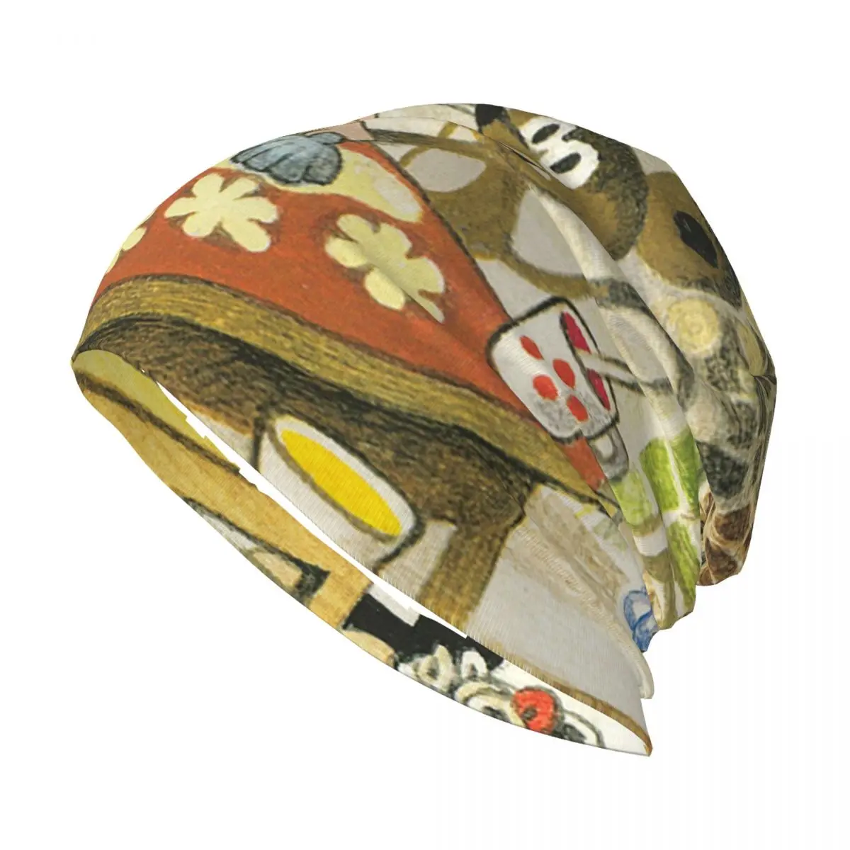 Мультяшная анимационная шапочка головной убор вязаная шапка Goth Street Krtek Zdenik