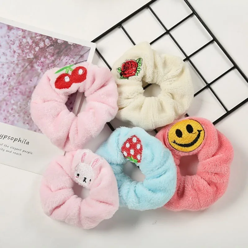 

Hot popular hairbands for girls kids fashionable comfortable pure cotton cute hair scrunchies