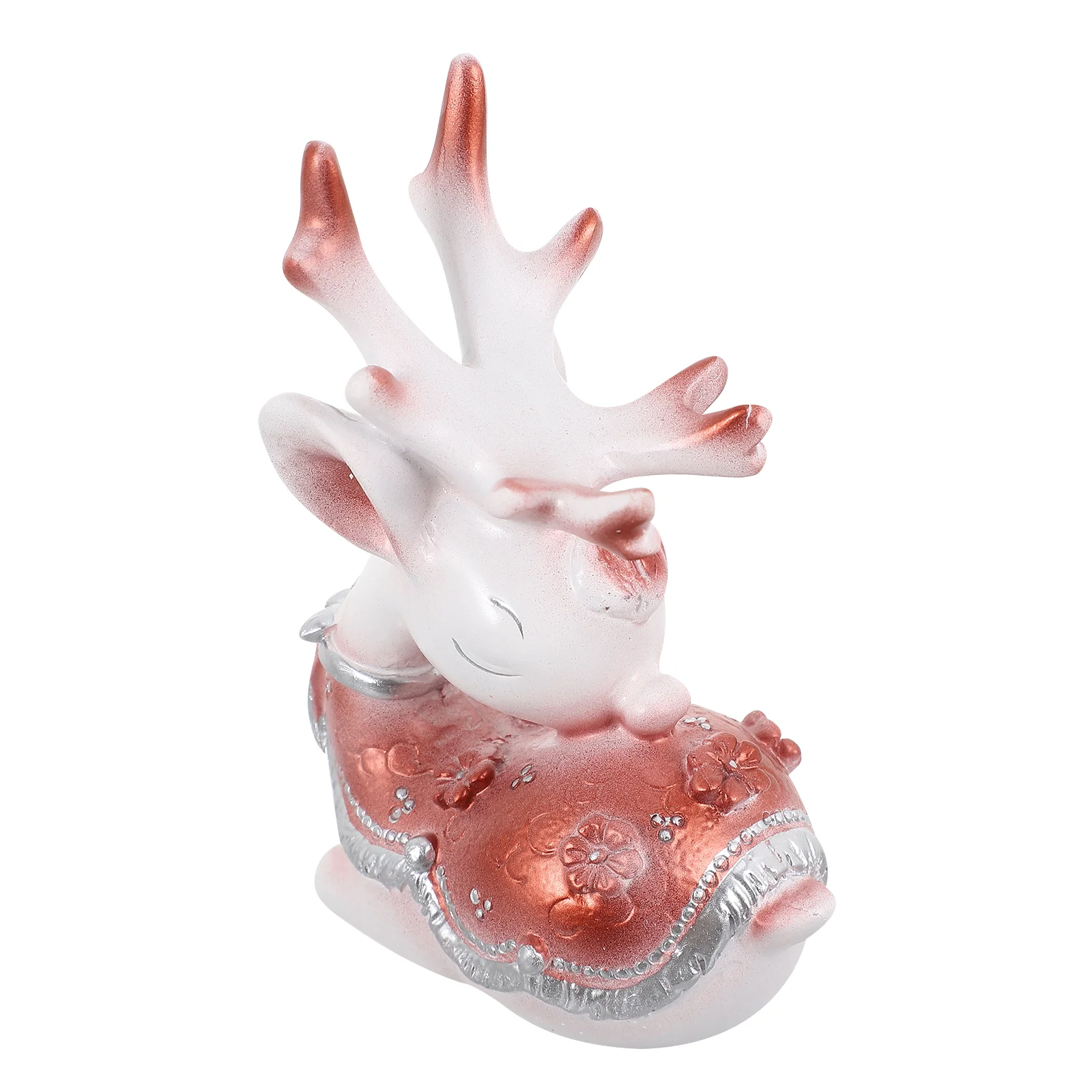 

Deer Reindeer Sculpturefigurine Statue Resin Animal Figurines Wild Crystal Standcouple Holder Elk Desk Sphere Wood Globe
