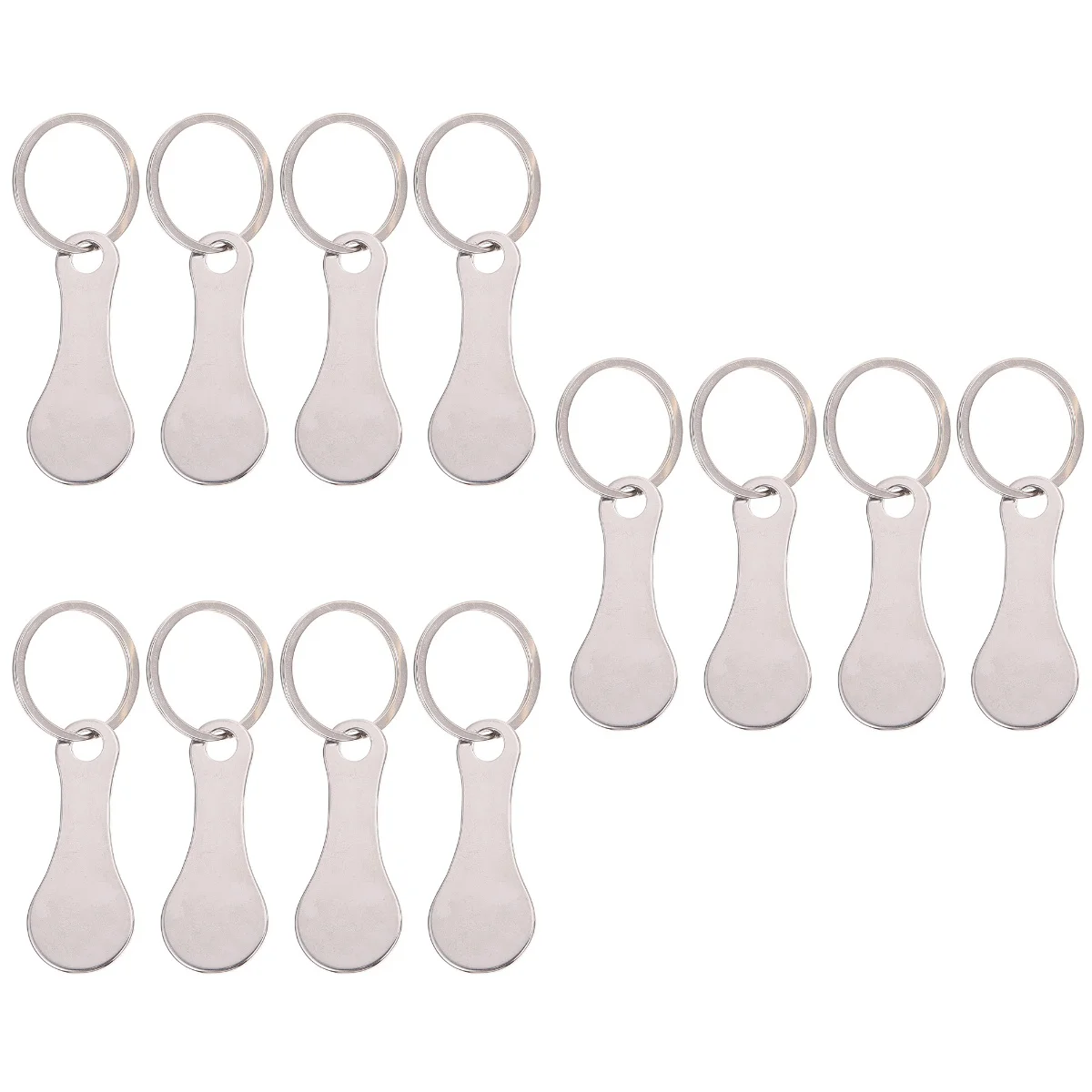 

Trolley Shoppingtoken Key Cart Keychain Holder Metal Ring Rings Unlock Quarter Portable Keyring Alloy Aluminum Grocery Baske