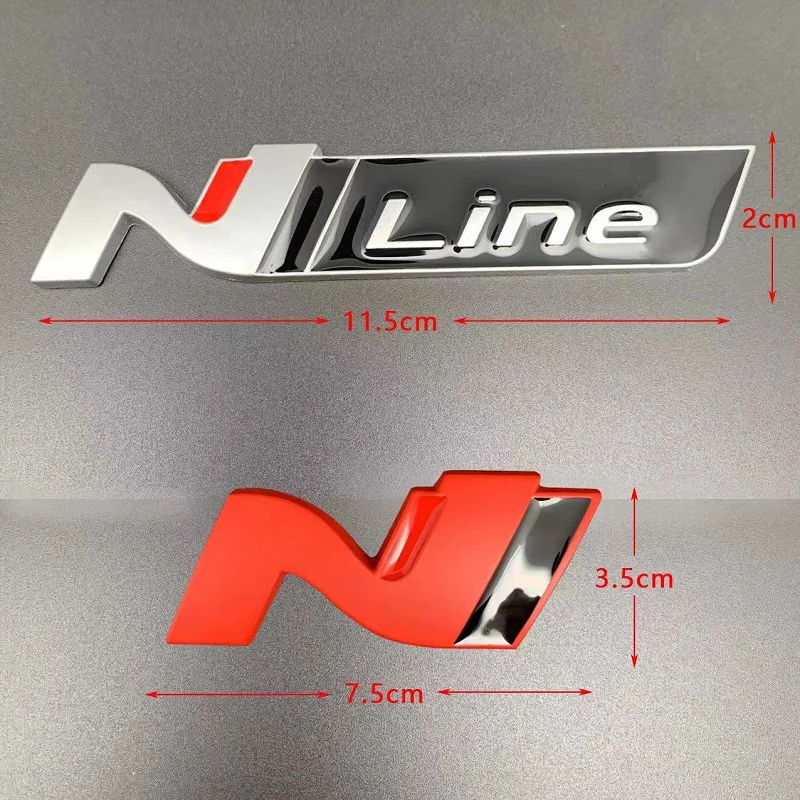 Автомобильная наклейка N Line Nline значок эмблема Передняя решетка для Hyundai I30 2021 Sonata