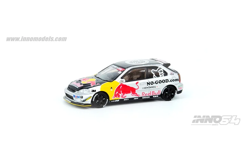 

Спортивный автомобиль INNO 1:64, модель автомобиля из сплава 6-го поколения EK9 Type-R JDM для Honda Civic