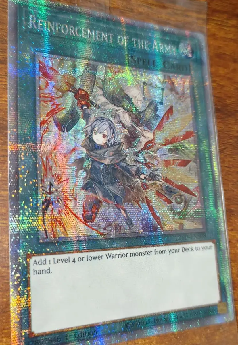 Фото Коллекционная карта Yu-Gi-Oh Reinforcement Of The Army TCG PSER L26D-ENS08, детская игрушка для хобби (не оригинал) №3