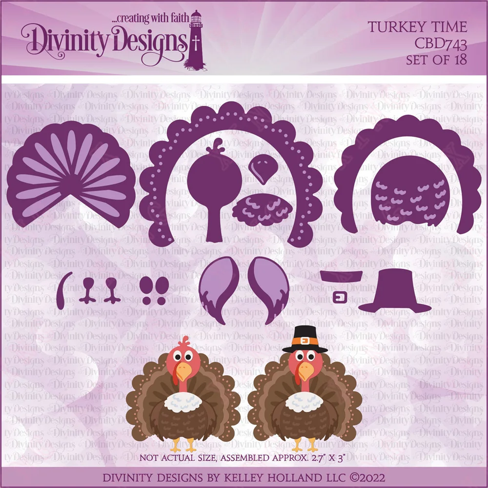 

Christmas 2022 Arrival Metal Cutting Dies New Craft Paper Make Decoration Embossing Template Diy Handmade Turkey Time Dies Molds
