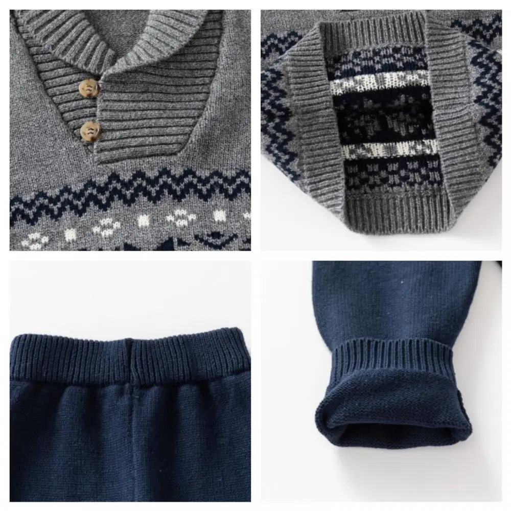 2024 комплекты детской одежды Clibeso свитер Корейская одежда для маленьких мальчиков