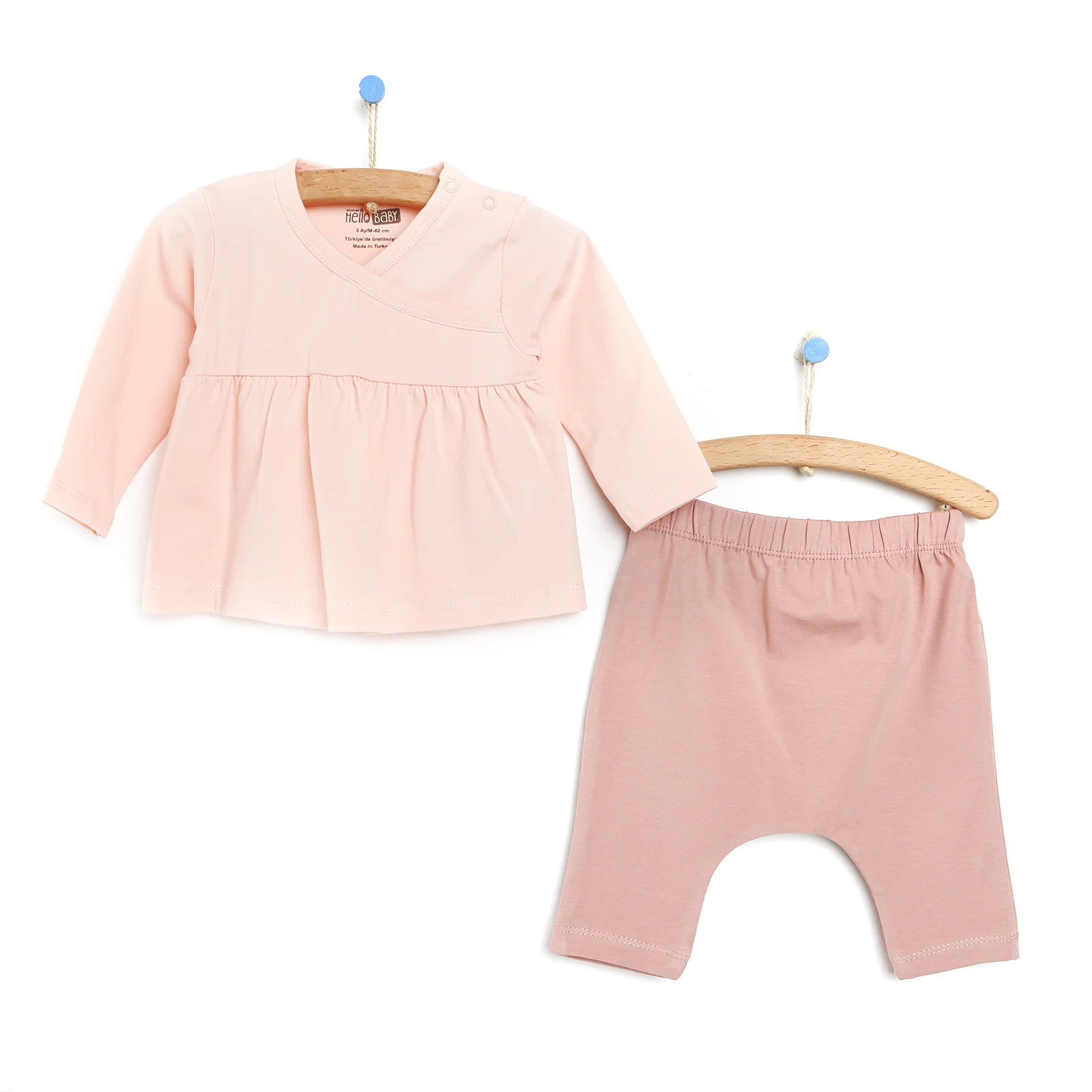 

Футболка с длинным рукавом для новорожденных ebebek Hellobaby-леггинсы