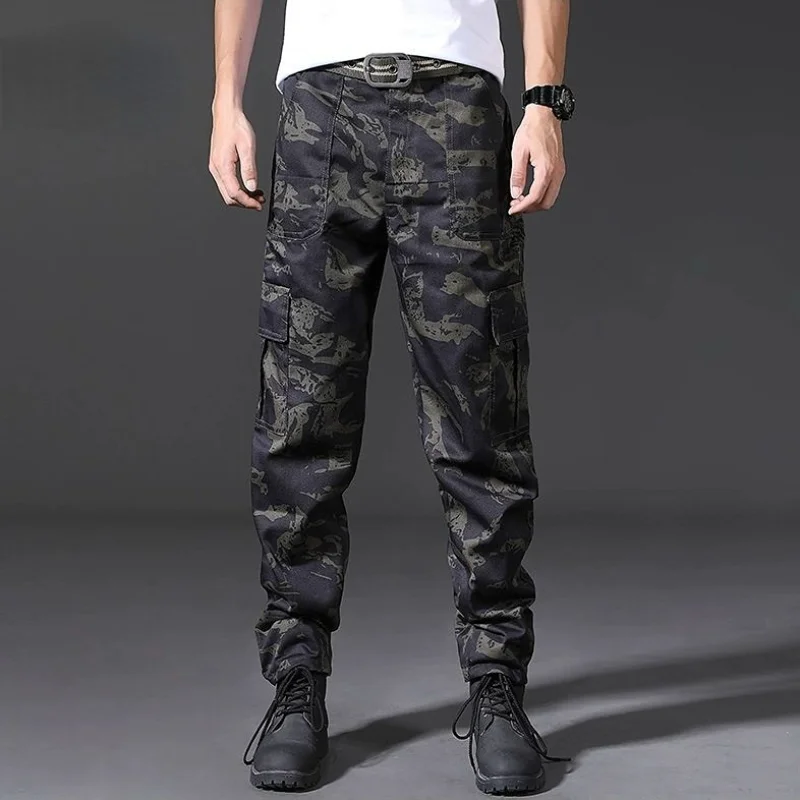 

Camouflage Harem Trousers Man Navy Y2k Camo Cargo Pants for Men Loose Outdoor Baggy Cotton Harajuku Cheapest Korean Style Slacks