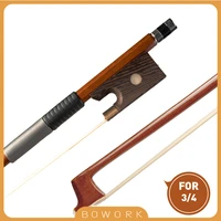 34 arbor violin bow exquisite fiddle bow white mongolia horsehair for 34 acoustic violin fiddle part accessories straight new