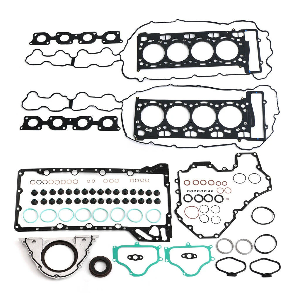 

1set 11127567765 11128008122 Engine Overhaul Gasket Set For BMW 550i 750Li X5 X6 F10 F02 F07 E70 N63 4.4T With 1 year warranty