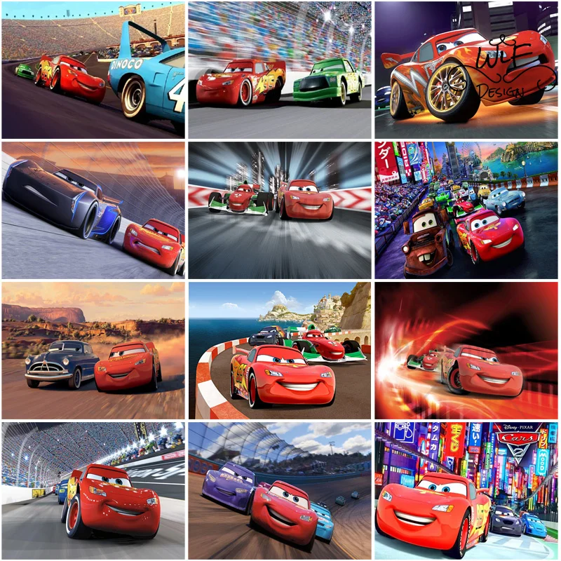 

Cars Route 66 Diamond Painting 5D Diy Disney Cross Stitch Cartoon Mosaic Full Square&Round Diamond Gift Adventure Room Decor