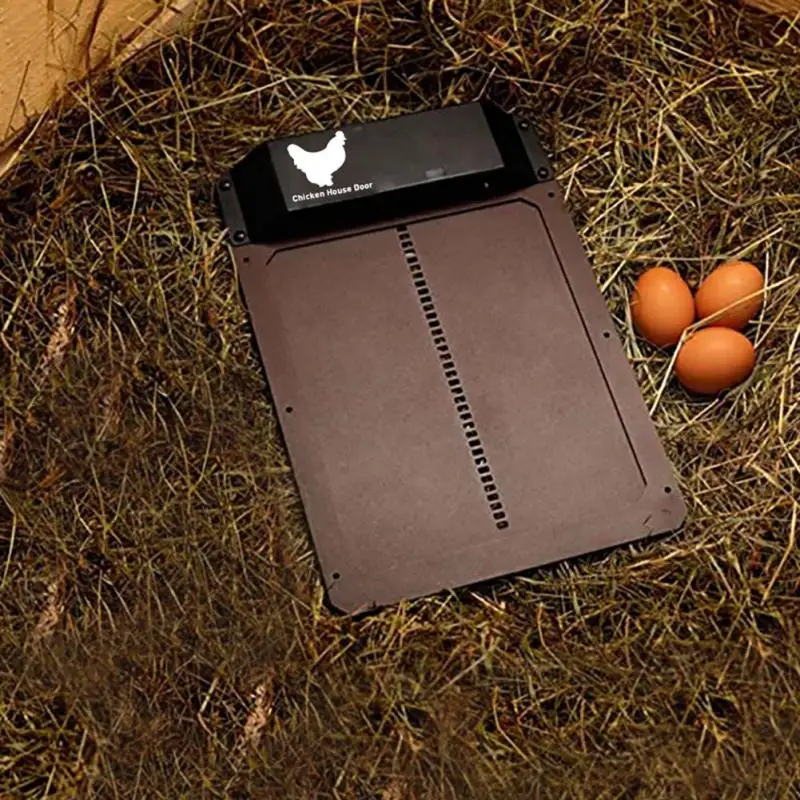 

Automatic Pet Chicken Coop Door Opener Light Sensitive Magnetic Household Eggs Auto Guard Coopdoor Night Morning Delay Door