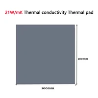 thermal pad silicone plaster non conductive cpu gpu card water cooling mat 21wmk 100x100mm high quality heatsink cooling pad