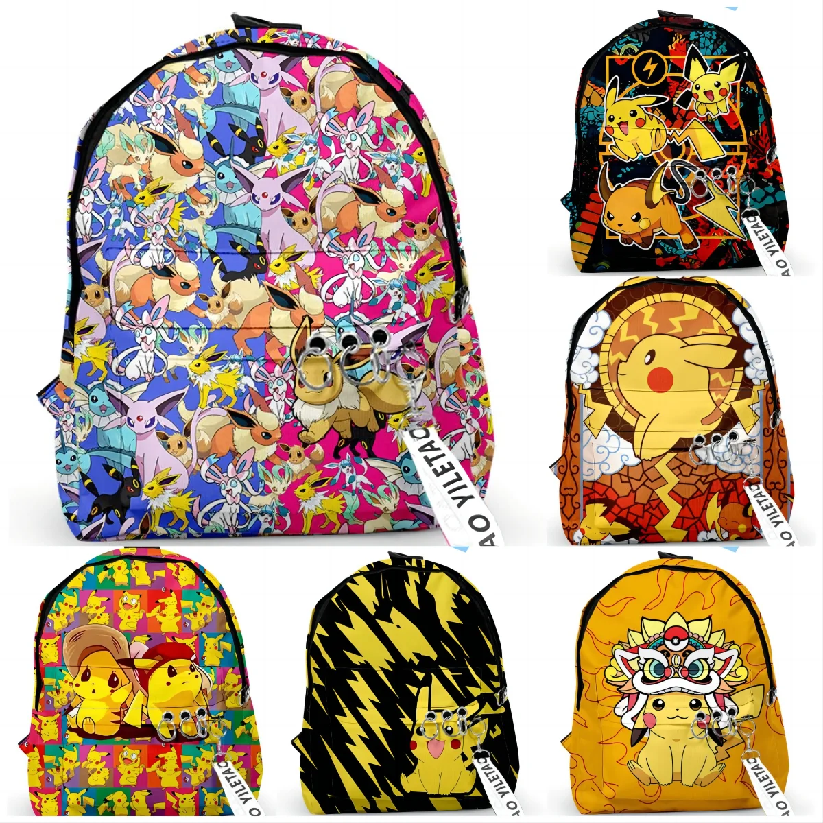 

Children Pokemon Pikachu Backpack Cartoon Students School Bag Boys Girls Knapsack Cute Kindergarten Bookbag Kids Mochila