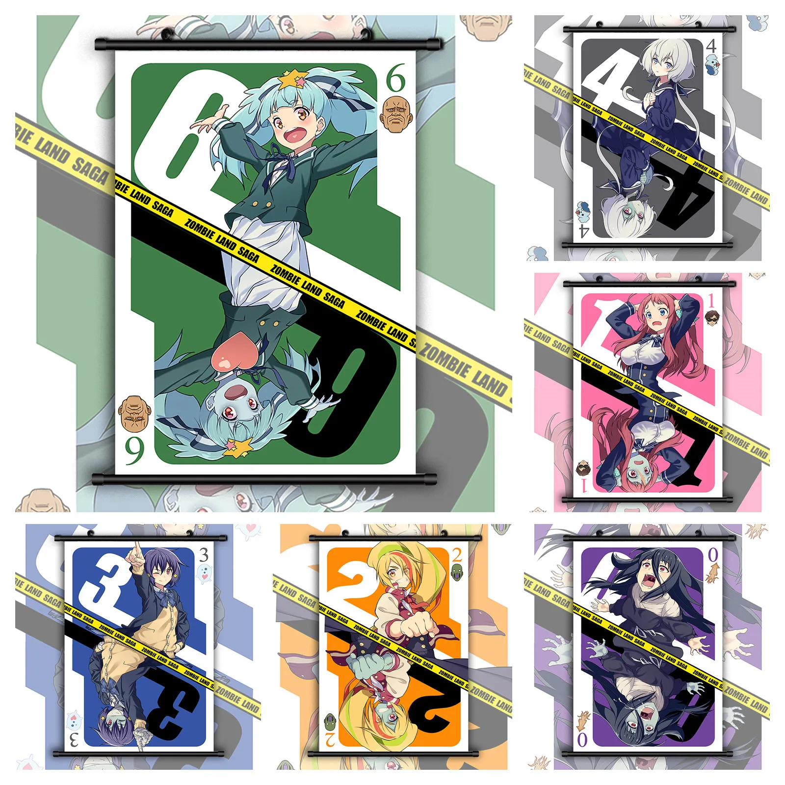 Декор для комнаты, картины Zombieland, Сага, искусство стен, искусство, аниме плакаты и принты, Современное украшение для дома для гостиной и детей