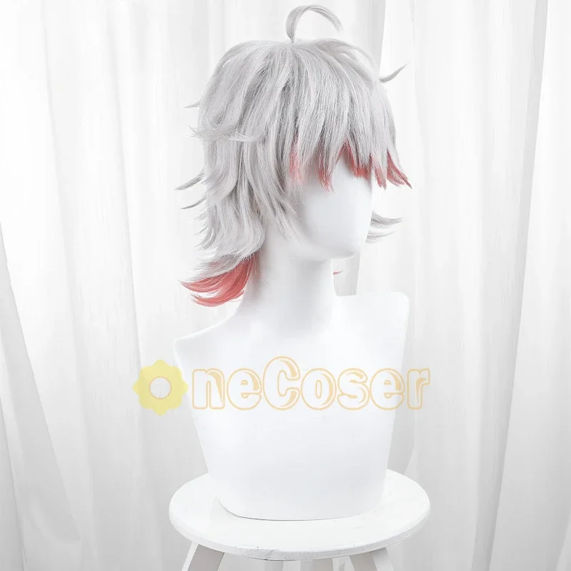 Редкий женский парик для косплея серый градиент красные волосы игра ID V пациент