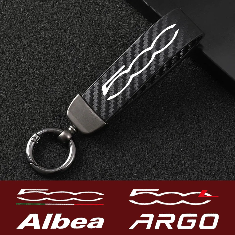 

Carbon Fiber Car Key Chain Belt Buckle For Fiat 500 500S 500L 500C 500X Albea Argo Bravo Freemont Idea Linea Panda Auto Styling
