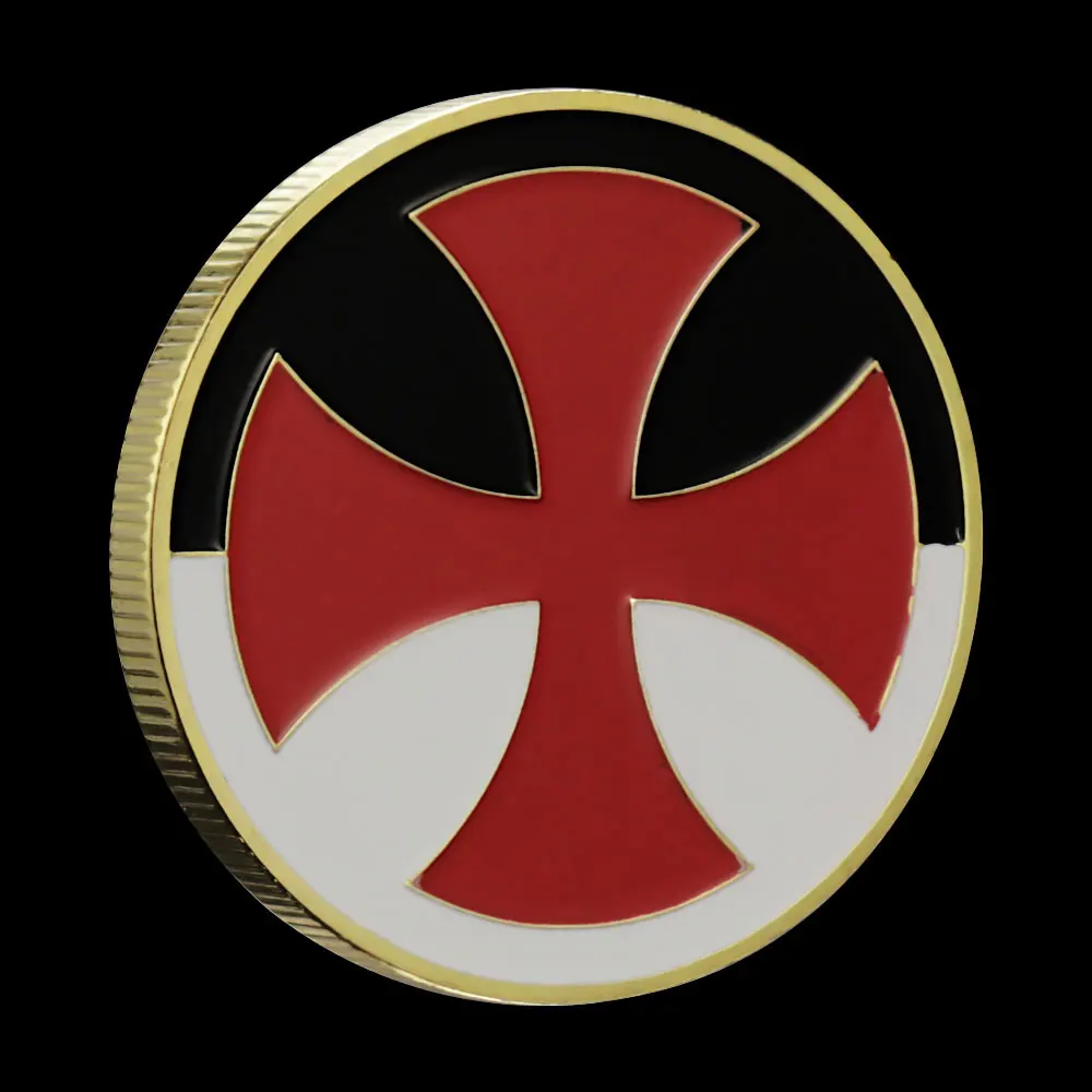 Templar сувенир Kindom из Марокко позолоченная монета коллекционный подарок крест