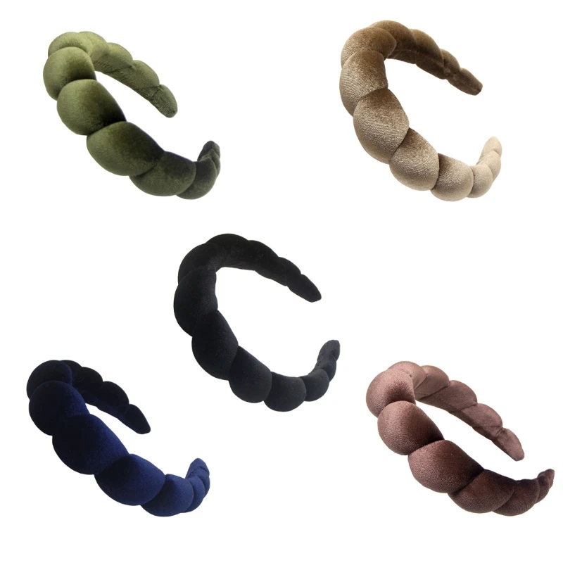 

Плетеная бархатная повязка на голову для спа повязка на голову для мытья лица Милая губчатая повязка на голову для ухода за кожей ободок для...