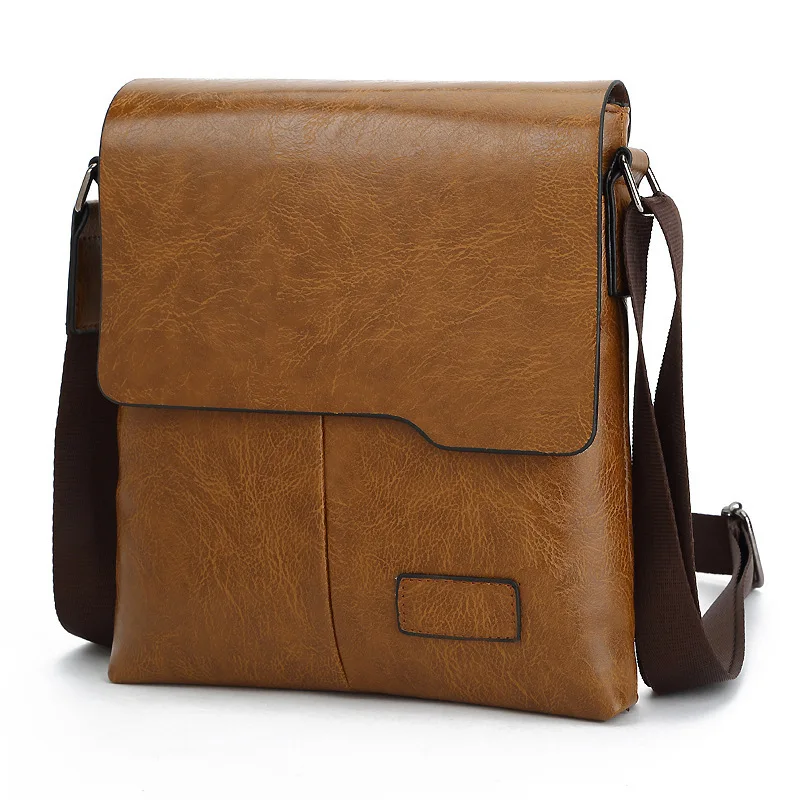 

Fashion Men's Handbag Shoulder Bag 2023 Vintage Trends PU Leather Retro Boy FLAP Messenger Bags Stylish Casual Male Crossbody